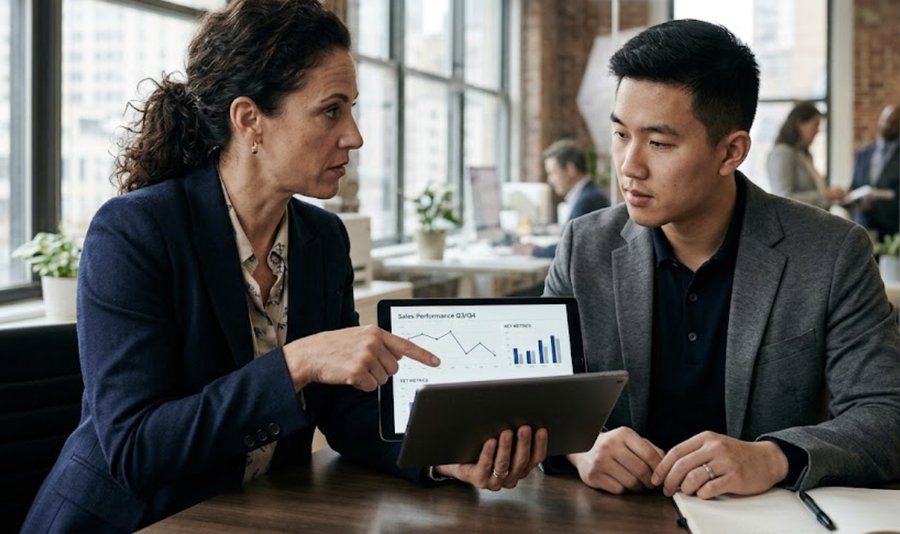 Manager diagnosing an agent's execution gap